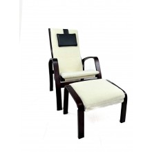 Кресло для отдыха Avko ARC013 Walnut Beige с подставкой для ног Кресло для отдыха Avko ARC013 Walnut Beige с подставкой для ног