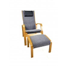 Кресло для отдыха Avko ARC011 Natural Grey с подставкой для ног Кресло для отдыха Avko ARC011 Natural Grey с подставкой для ног