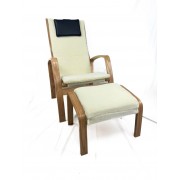 Кресло для отдыха Avko ARC013 Natural Beige с подставкой для ног