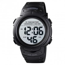 Часы мужские Skmei Neon 10 Bar Black + секундомер Часы мужские Skmei Neon 10 Bar Black + секундомер