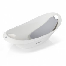 Ванночка для детей Colibro Spa CS-10 Светло-серый с горкой и сливом + индикатор уровня воды 86 см