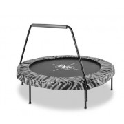 Батут детский Exit Toys Tiggy 140 см круглый с ручкой Черный/Серый