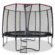 Батут Exit Toys PeakPro 305 см Черный круглый с защитной сеткой + лестница