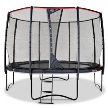 Батут Exit Toys PeakPro 305 см Черный круглый с защитной сеткой + лестница