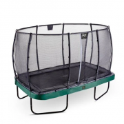 Батут Exit Toys Elegant Premium 214 х 366 см прямоугольный с защитной сеткой Зеленый