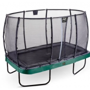 Батут Exit Toys Elegant Premium 244 х 427 см прямоугольный с защитной сеткой Зеленый