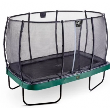 Батут Exit Toys Elegant Premium 244 х 427 см прямоугольный с защитной сеткой Зеленый