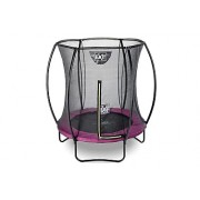 Батут Exit Toys Silhouette круглый с защитной сеткой 183 см Черный/Розовый