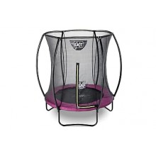 Батут Exit Toys Silhouette круглый с защитной сеткой 183 см Черный/Розовый