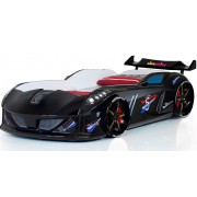 Кровать-машина Exit Jaguar Speedy boy Черный с подсветкой фар, колес и дна + звуковые эффекты и пульт ДУ