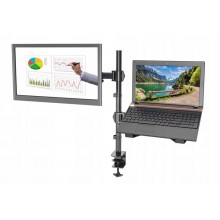 Кронштейн для монитора 13"- 27" и ноутбука 17" North Bayou VX-07 Черный с функцией PIVOT + монтажные аксессуары Кронштейн для монитора 13"- 27" и ноутбука 17" North Bayou VX-07 Черный с функцией PIVOT + монтажные аксессуары
