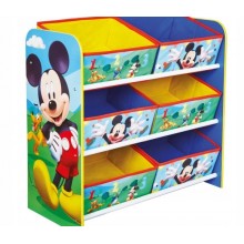 Комод-органайзер для детских игрушек Delta Children Disney Микки Маус на 6 ящиков Желтый/Синий с принтом
